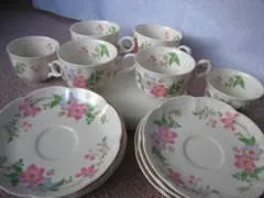 6客セット/Creative Design/花模様/カップ＆ソーサー/ノリタケ