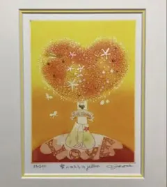☆極美品☆ ゴールデンハート シリアルNo 2/800 クリーブ 絵画 CLYV