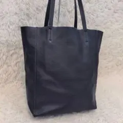 ■極美品■GIUDI シボ革 トートバッグ A4収納 ネイビーのサムネイル