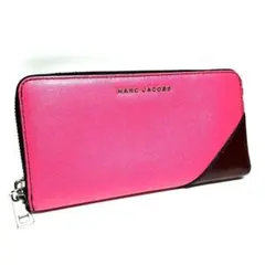 マークジェイコブスMARC JACOBS 長財布 ラウンドジップ ピンクブラウンのサムネイル