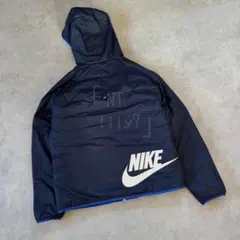NIKE リバーシブル ジャケット ブルゾン ネイビー ブルー ホワイトL