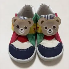 ミキハウス★MIKIHOUSE★ぷっちーくん★マルチカラー★スニーカー★15cm