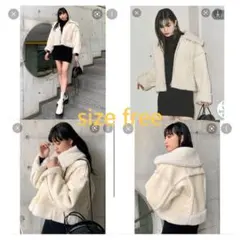 EMODA フェイクムートンブルゾン