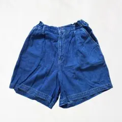新着割引中！ ハイウエスト デニム ショートパンツ 90s Y2K ブルー Lのサムネイル