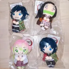 新品未開封　鬼滅の刃　ちょっこりさん　4個セット　ぬいぐるみ　タカラトミー