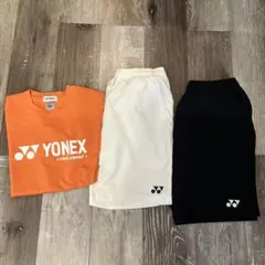 大幅値下げ！！　YONEX オレンジ Tシャツ ショートパンツ セット