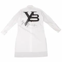 ワイスリーY-3 15周年記念 バックロゴプリントロングシャツ 白Sのサムネイル
