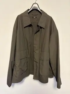 UNIQLO Cコットンショートブルゾン　ダークブラウン　XXL