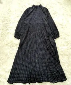 【patterntorso antiqua/アンティカ】レトロ柄ロングワンピース