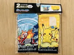 【新品未開封品】ポケットモンスター マチ付き 巾着 お弁当袋 2枚セット ◡̈♥︎