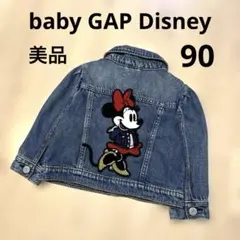 ミニーマウス 刺繍デニムジャケット 90 Gジャン