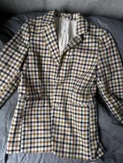 H&M チェック柄ブレザー レディース