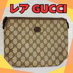 【レア】GUCCI オールドグッチ ポーチ セカンドバッグGG柄 ヴィンテージ