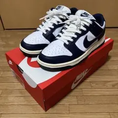 25.5cm/ナイキ ウィメンズダンク ロー NIKE DUNK LOWネイビー