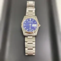 CLAUDIO VALENTINO ステンレススチール腕時計 青文字盤