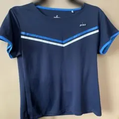 prince ネイビー ストライプ Tシャツ LL