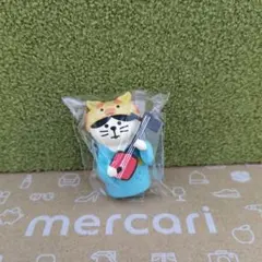 【ねこずきん三味線　シーサー】ミニチュア　concombre