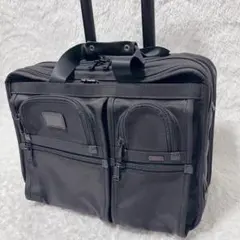 TUMI 26104DH 2輪キャリー 大容量 出張 黒 定価8万 TUMI（トゥミ） キャリーバッグ メンズ ALPHA コンパクト 4ウィール
