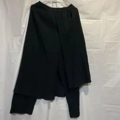 黒 パンツ付巻スカート