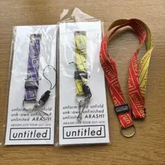 嵐 untitled 会場限定 ネックストラップ チャームなし　紫　黄　赤セット