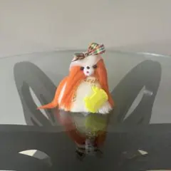 昭和レトロ　子犬のわんちゃん　ぬいぐるみ　オレンジ　手乗り