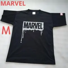 Ｍ 速乾 MARVEL ドリップロゴ Tシャツ 黒 バスケ ミニバス 練習着のサムネイル