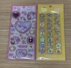 おはじき風シール　ポムポムプリン&キラキラジュエルシール　マイメロ