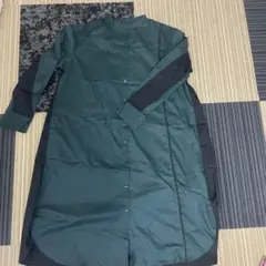 【未使用品】ダークグリーン 長袖 シャツワンピース