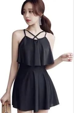 ブラックフリル水着 セットSサイズ