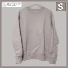 4/15迄 BEAUTY&YOUTH グレー クルーネック トレーナー S
