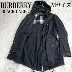 バーバリーブラックレーベル フーデット ジャケット コート BURBERRY 黒