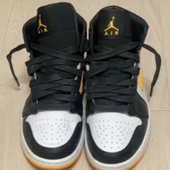 エアジョーダン ハイカット シューズ ブラック/イエロー