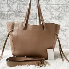 未使用級✨LORISTELLA トートバッグ A4収納可 2way ベージュ