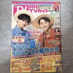 月刊TVガイド 2020年8月号 ジャニーズJr. 中島健人 平野紫耀