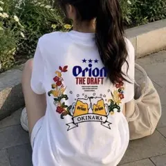 Orion ビール 半袖Tシャツ ホワイト