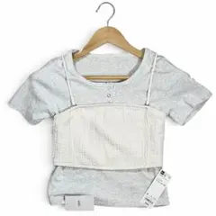 新品 2点セット SHEPP ヘンリーネックTシャツ GU ビスチェ レイヤード