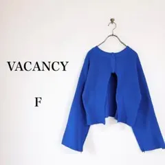 VACANCY（F）マルチウェイZIPオープンニット　ブルー　ショート丈　ボレロのサムネイル