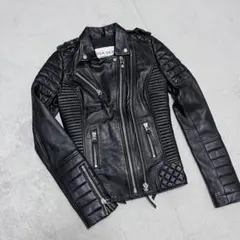 美品 BODA SKINS ボダスキンズ 羊革 ダブル ライダースジャケット