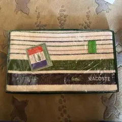 LACOSTE ストライプ スポーツタオル