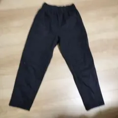 GU 黒 ロングパンツ ウエストゴム