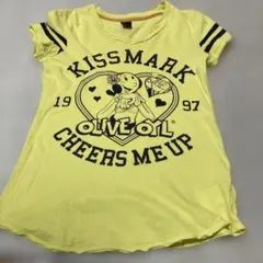 KISS MARK × OLIVE OYL Tシャツ イエローのサムネイル