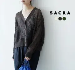 サクラ SACRA ギマコットン メッシュ カーディガンのサムネイル
