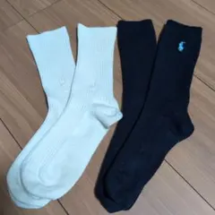 ポロ・ラルフ・ローレン リブ編みソックス ＆イブサンローランソックス　2足セット