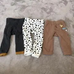 ベビー レギンスタイツ3点まとめ売り 70 80 リトルウィークエンド ミッキー