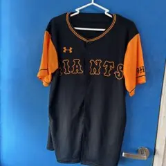 アンダーアーマー 巨人 ユニフォーム 黒/オレンジ　フリーサイズ