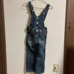 【美品ほぼ未使用】Chuckle ダークブルーオーバーオール
