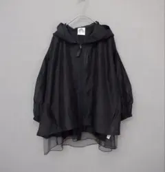 新品タグ付 スカラー　152742：チュール重ねスカ子刺繍シアーブルゾン