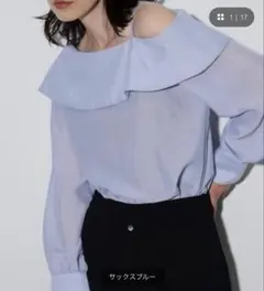 GALLESTオフショルダー バルーン袖 シャツ