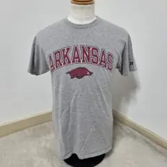 ラッセルアスレティック アーカンソー大学 カレッジTシャツ グレー 【M】 古着