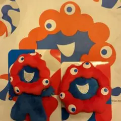 大阪関西万博 ミャクミャク ぬいバッジ フェイス　全身 2点セット